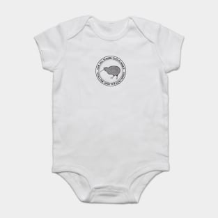 Kiwi Bird - We All Share This Planet - light colors Baby Bodysuit